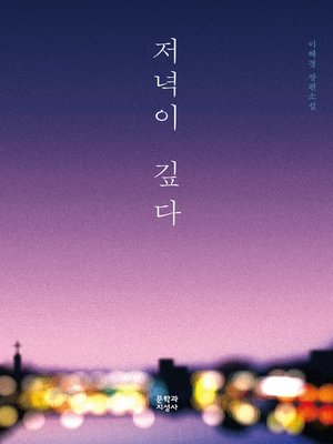 저녁이 깊다: 이혜경 장편소설 - ebook